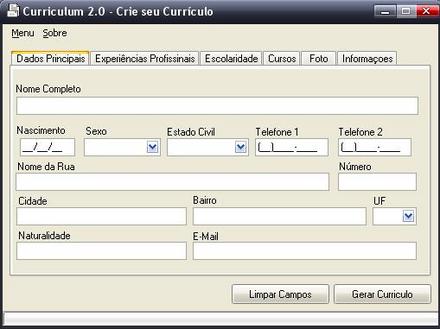 baixar gerador de curriculum vitae 2012
