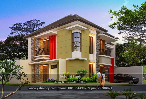 Desain Rumah Pojok Modern Minimalis Rafei Shop Bandung Seputar