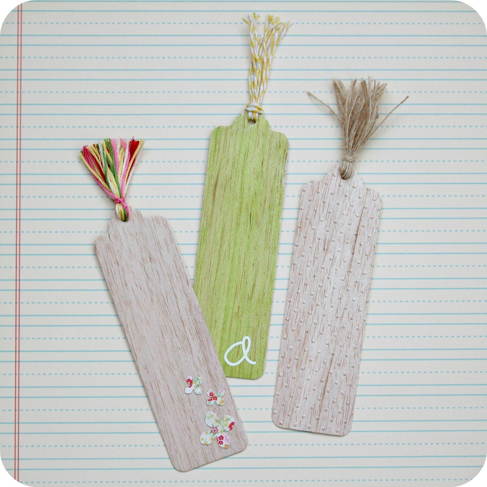 little lovelies wood bookmarks