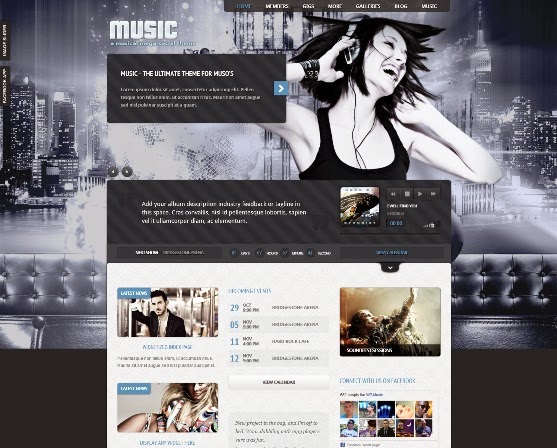 Music - Musicians theme & Facebook app