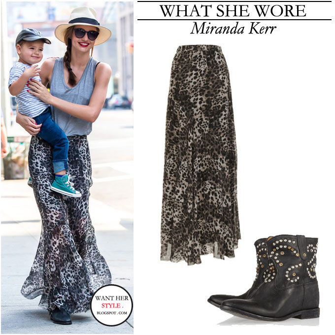 maxi skirt with ankle boots