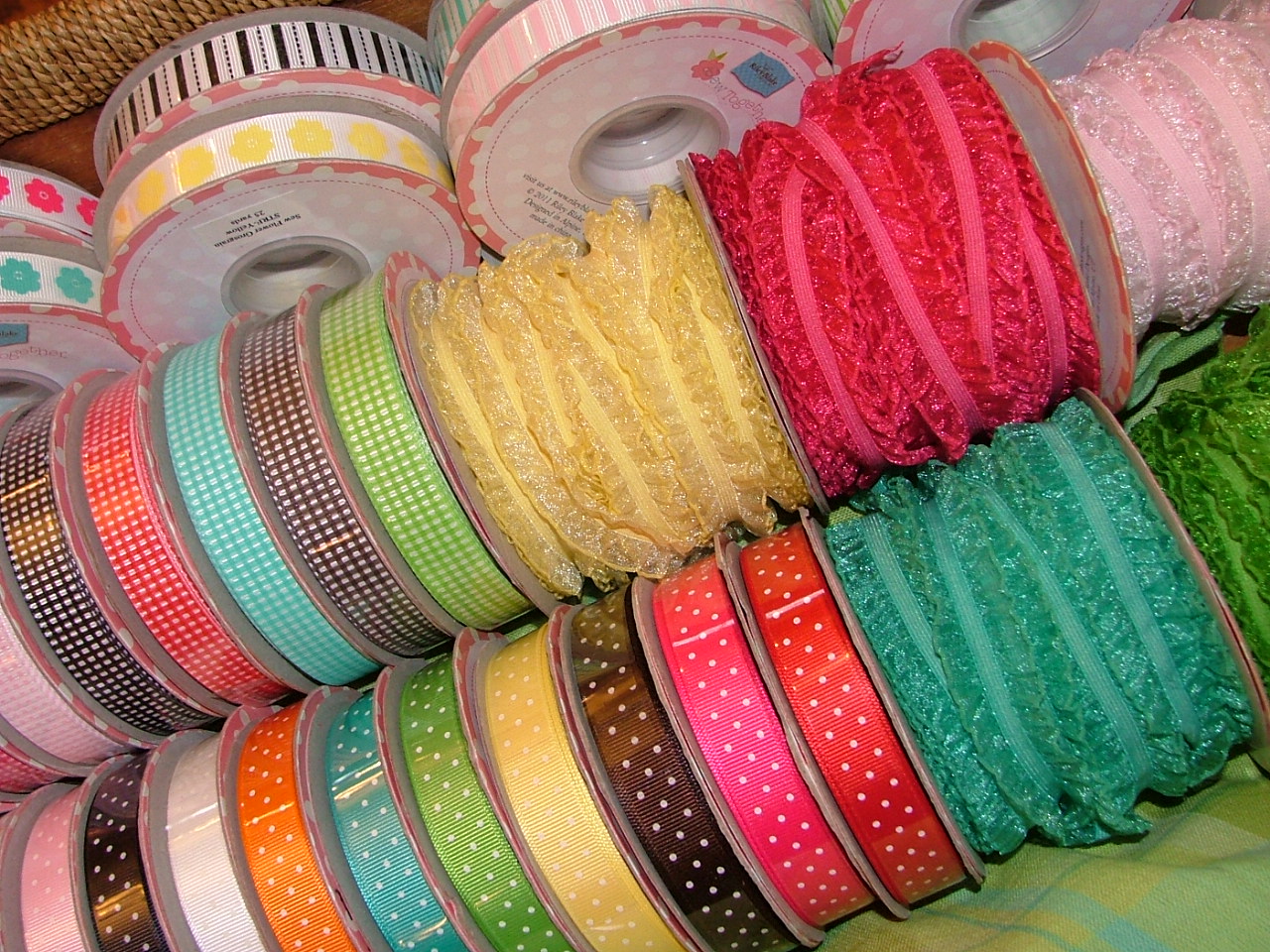 Pine Needles at Gardner Village New buttons and ribbons from Riley