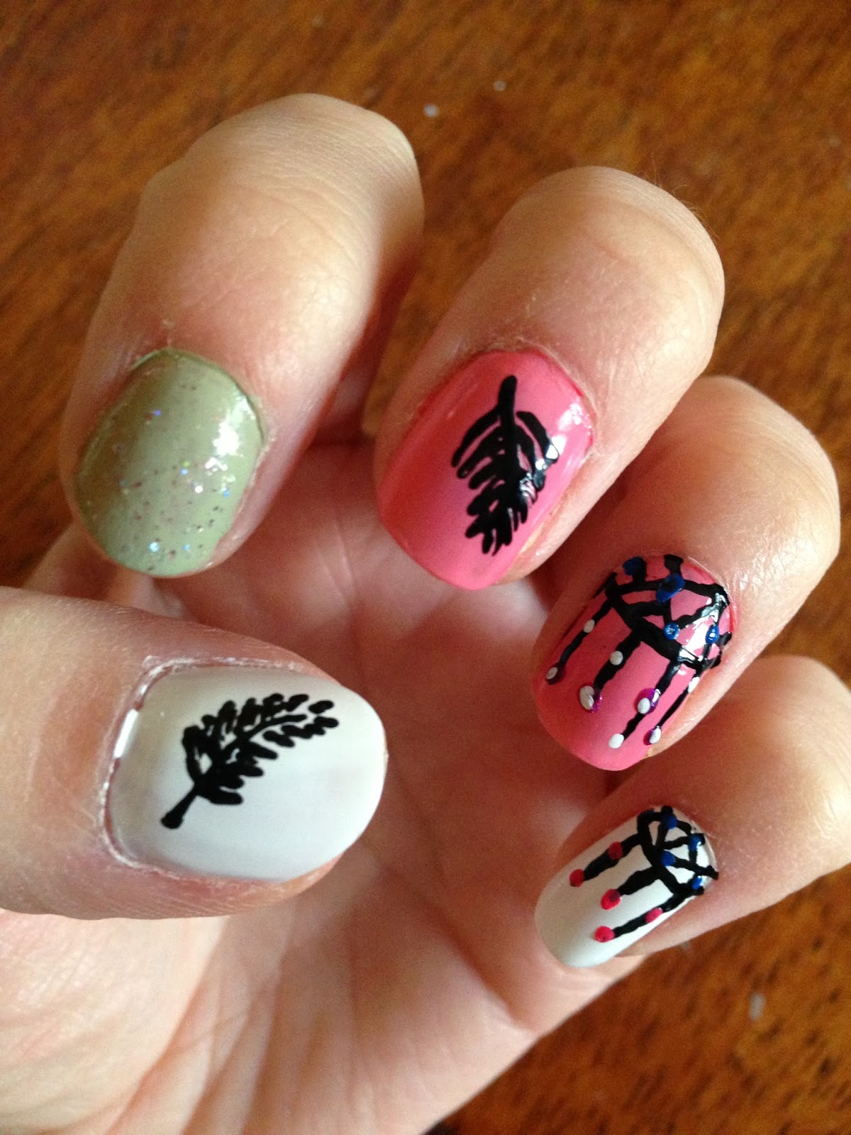 Dream Catcher Nail Art Tutorial Jersey Girl, Texan Heart