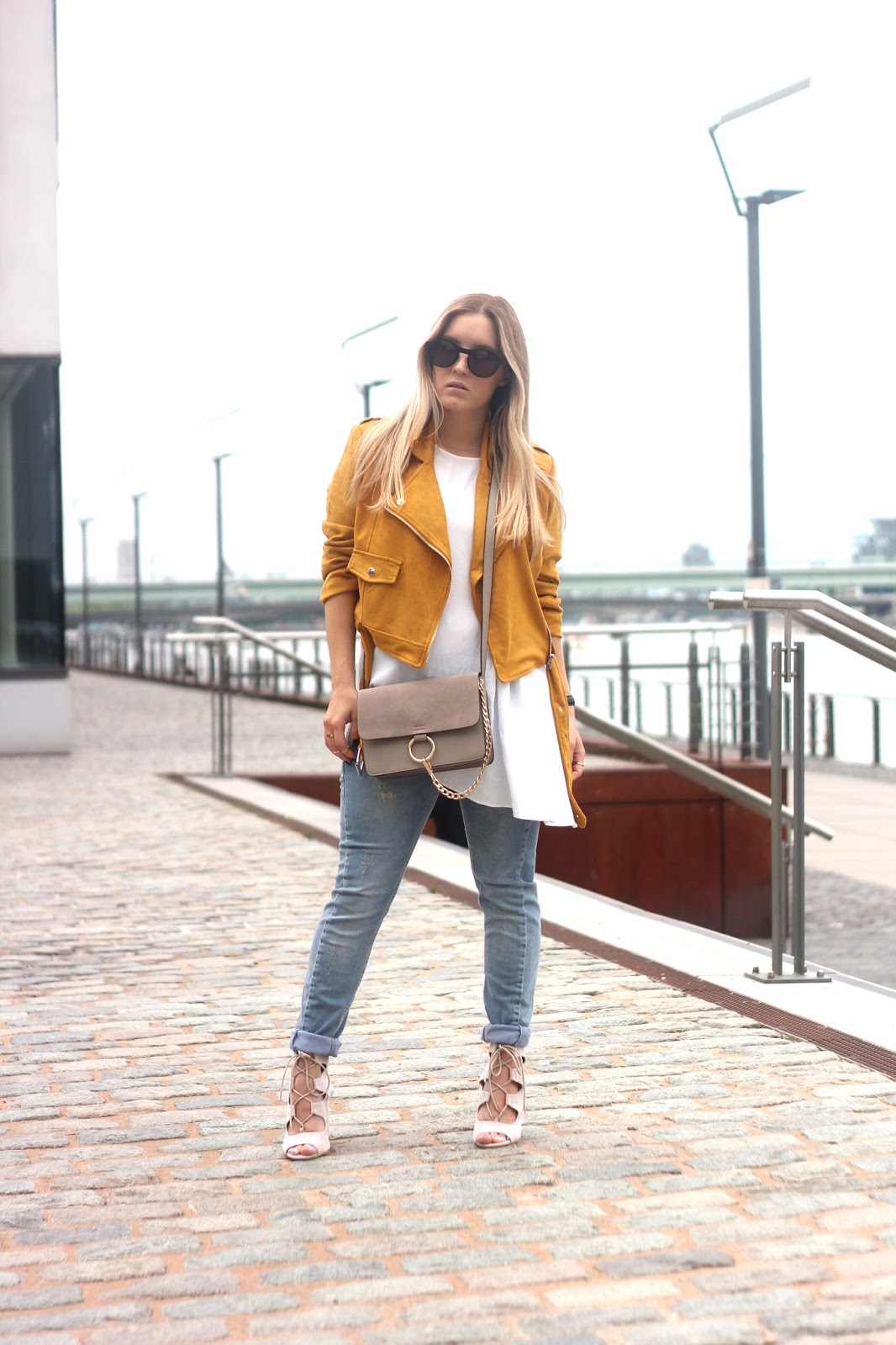 FashionTwinstinct That Mustard Suede Jacket Though.