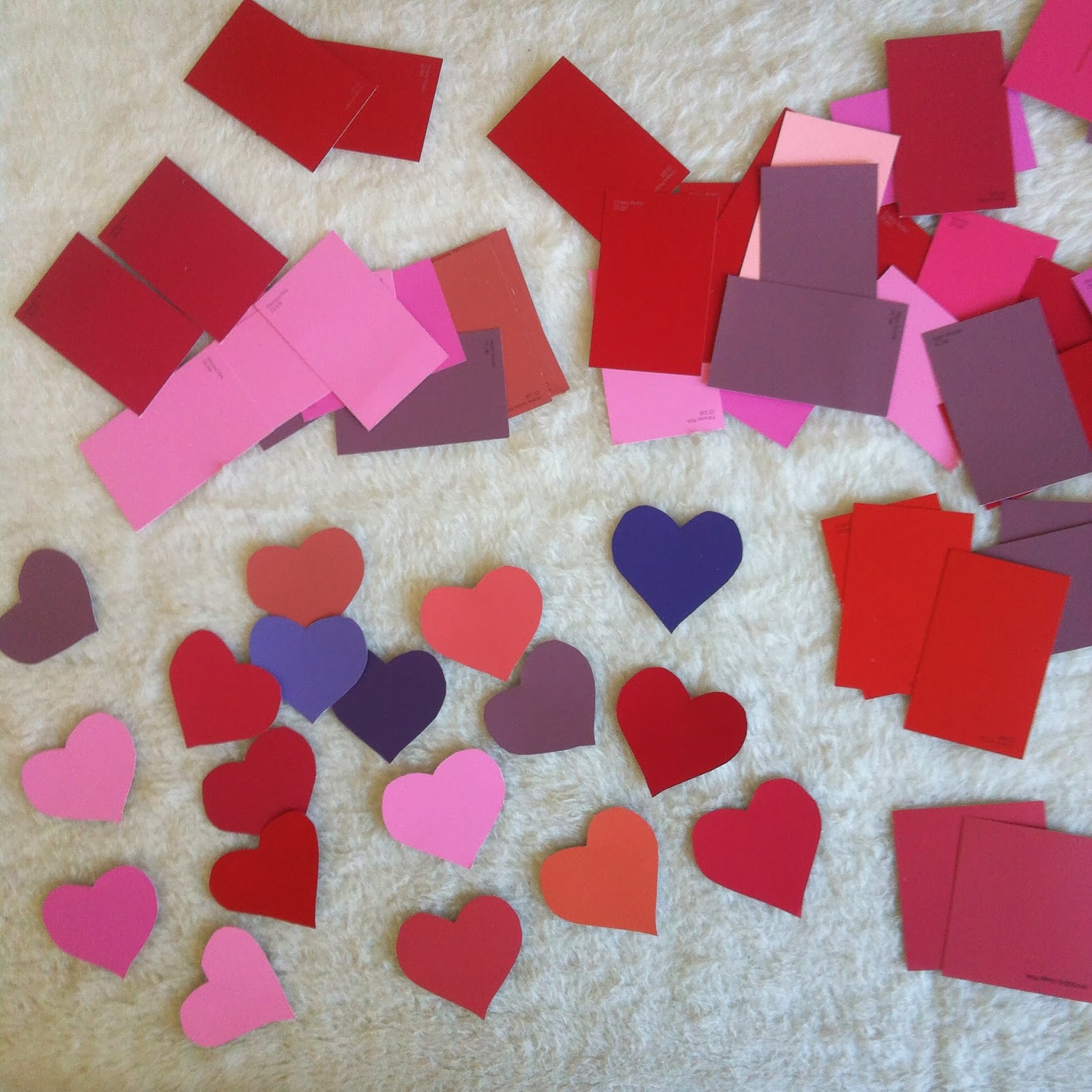 paint chip repurposing heart&soel