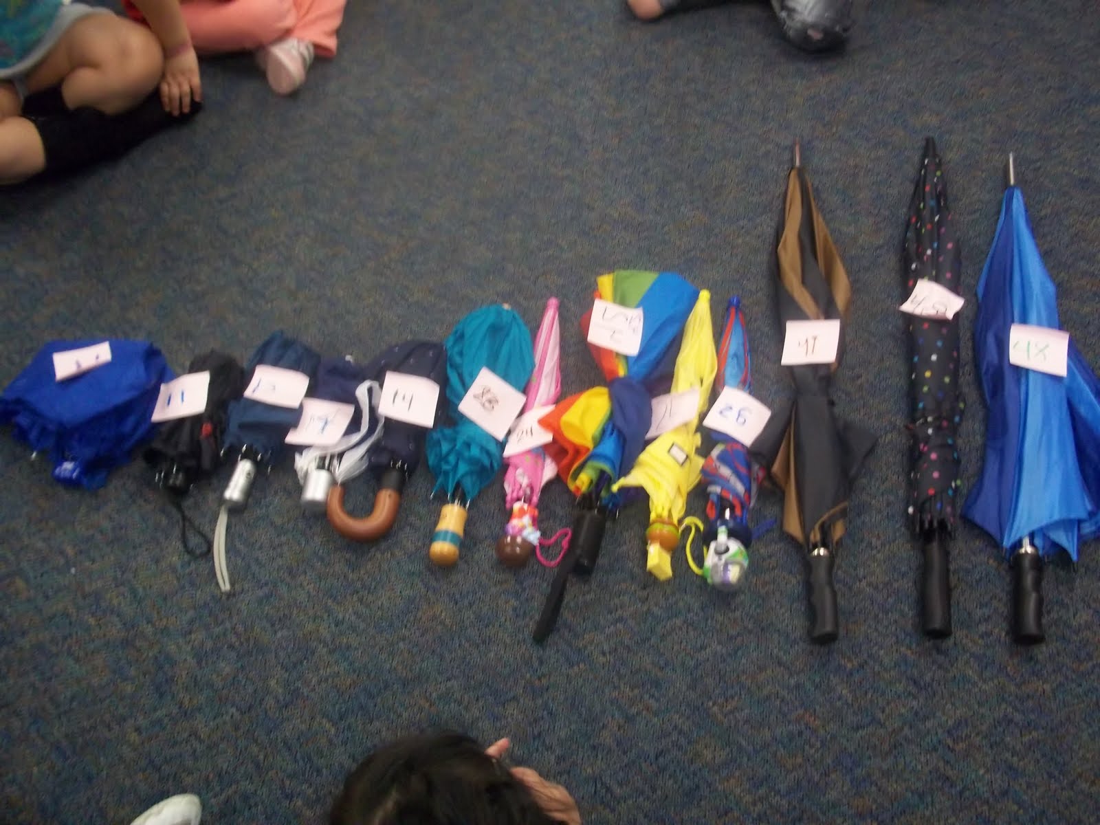Mrs. Wood's Kindergarten Class Umbrella Day!