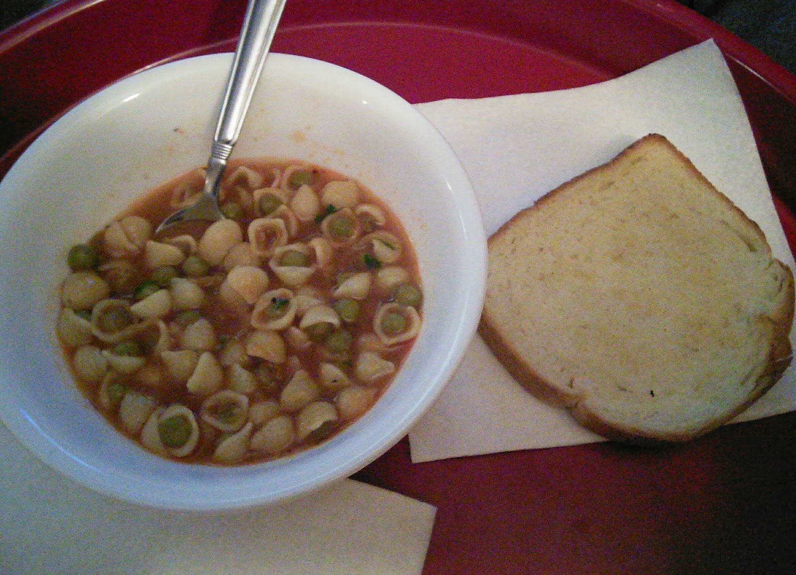 Hot Southern Mess Peas and Macaroni Soup