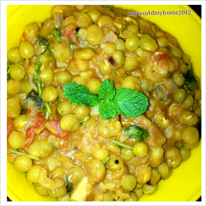 All about my world... Green Peas Masala
