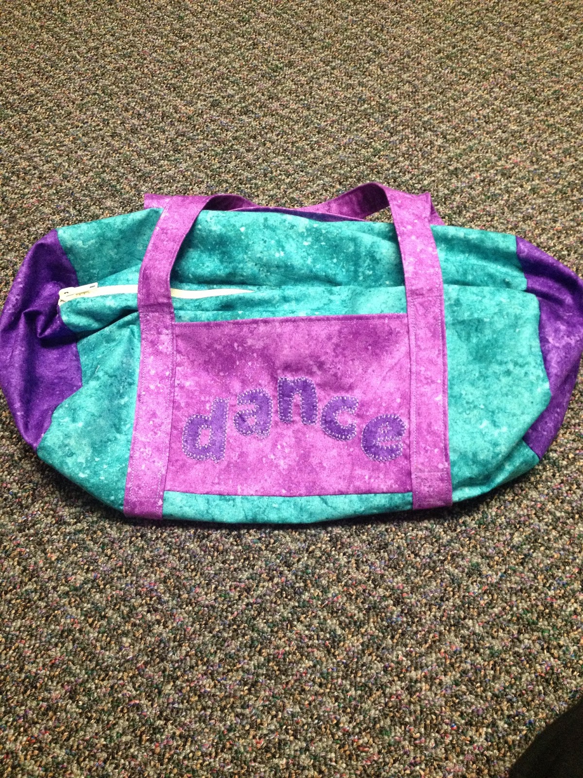 Heart Zipper Dance Duffle Bag