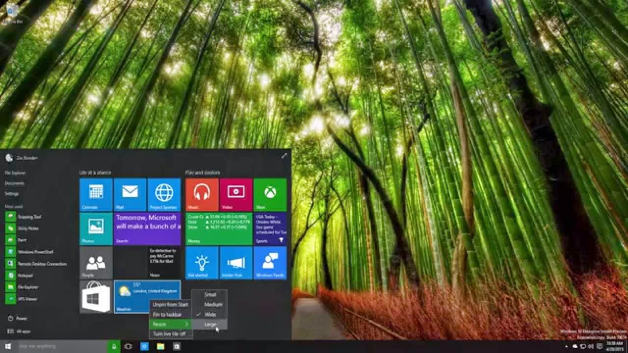 Windows 10 Enterprise Insider Preview Build 10074 for x86 & x64