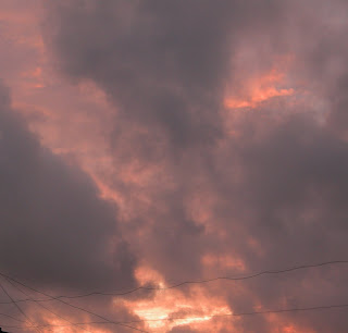 Clouds, Sky ,Sun, Evening, Scene