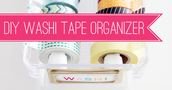 Dollar Store DIY-Washi Tape Holder