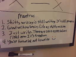 Writers write, but procrastinators.....