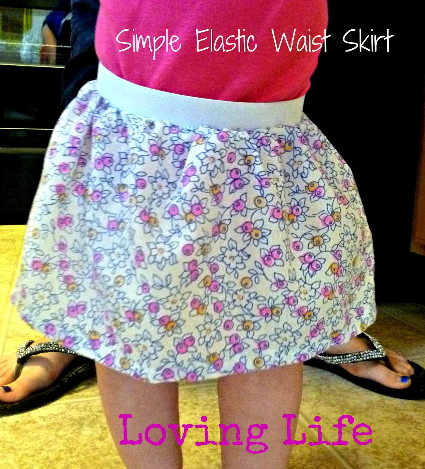 Loving Life Simple Elastic Waist Skirt