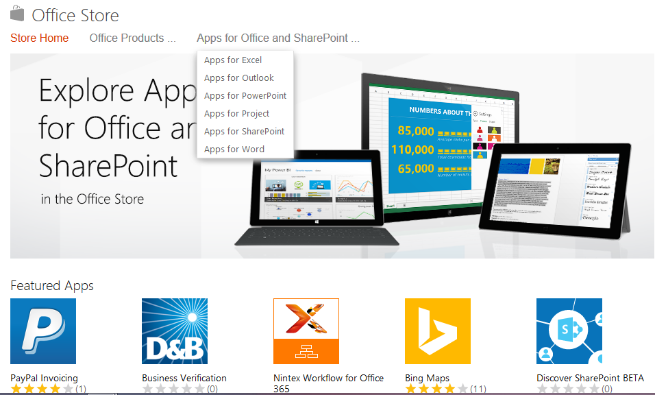 Mis ceros y unos Office Store La tienda de aplicaciones para