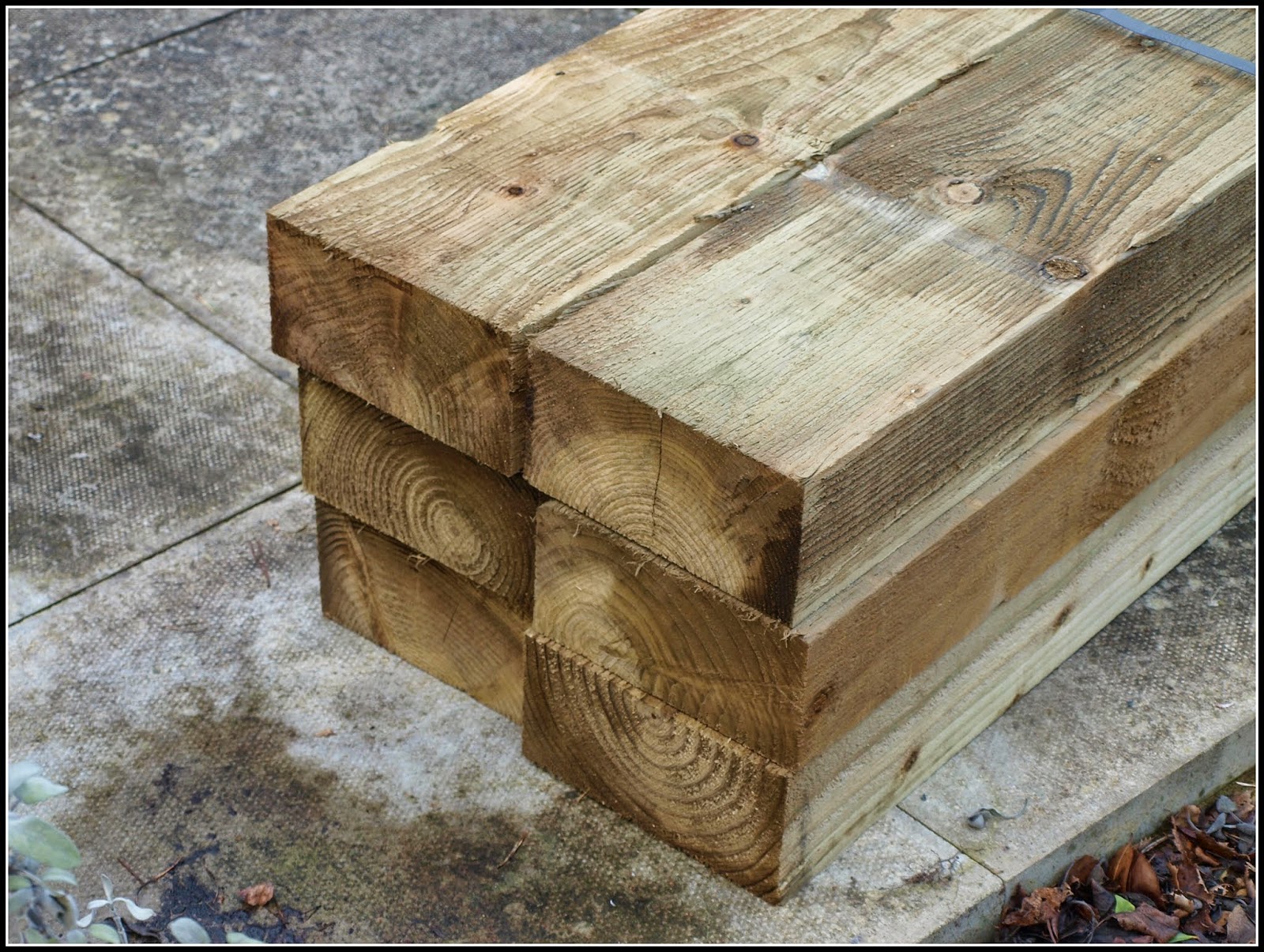 Mark's Veg Plot Sleepers