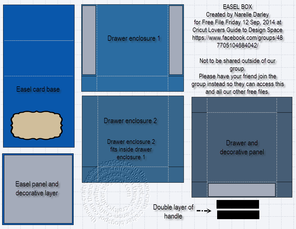 The NonCrafty Crafter Easel card with drawer