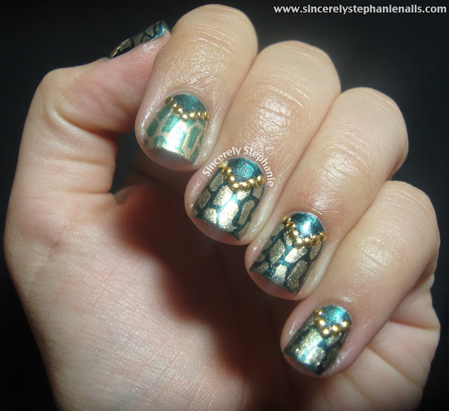 mash stamping nail art