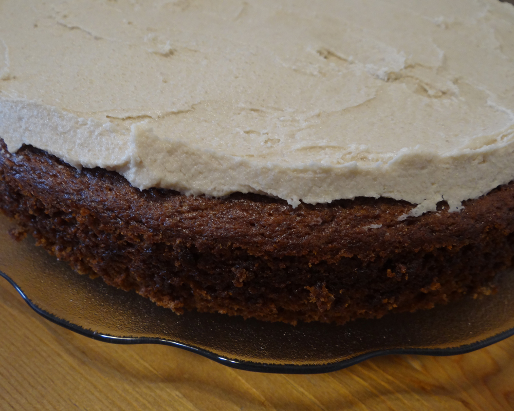 Vegan spice cake with brown sugar icing ~ Kitchen Stitching