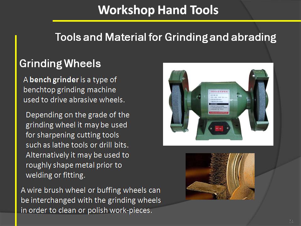 Automobile Course of City And Guilds auto hand tools