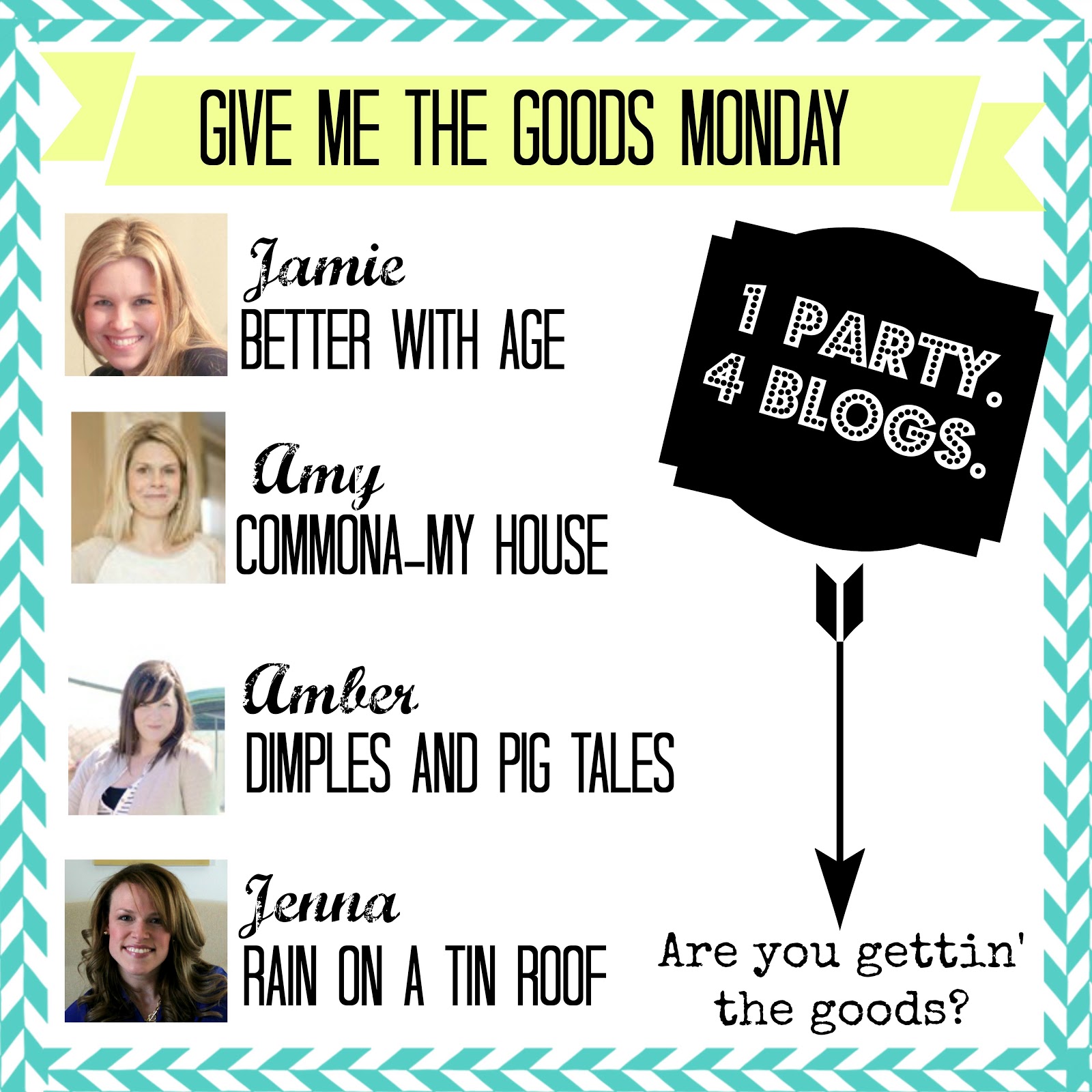Commona My House Give Me the Goods Monday Link Party 14!