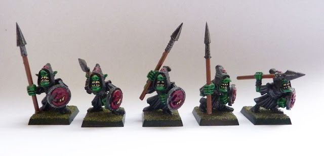 Night Goblin spear unit from Warhammer Fantasy Battle