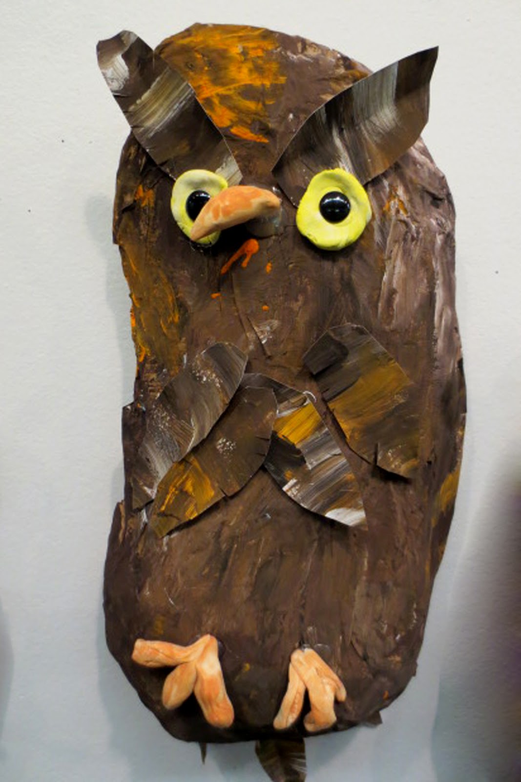 Mrs. Nohelty's Art Lab 1st Grade Paper Mache Owl Moon