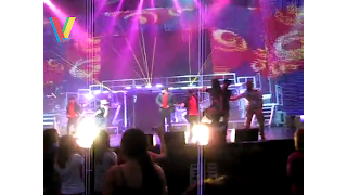 A Teenage Girl Jumps onto the Stage during Bieber Concert