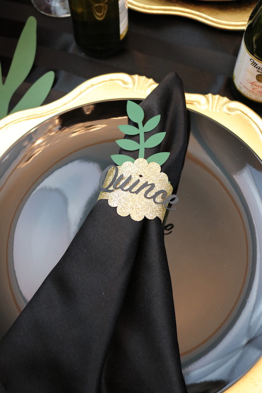 DIY napkin rings with Cricut Explore Air 2 LAURA'S little PARTY