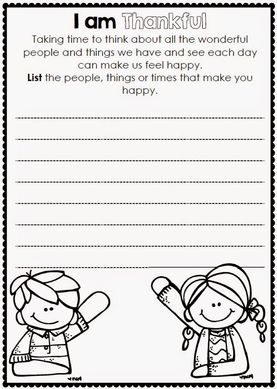 Being Grateful and Thankful Freebie Clever Classroom blog