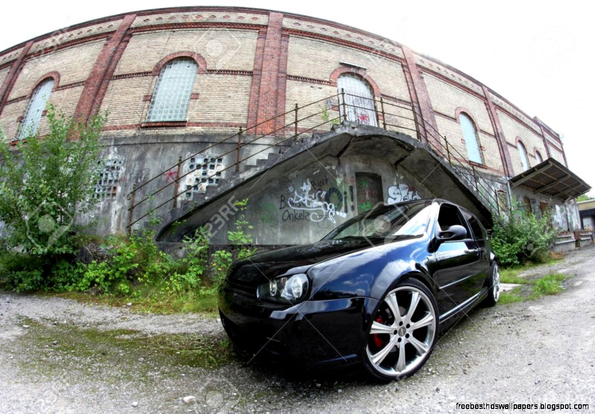 The Black Car Shot With The Wide Angle Stock Photo Picture And The Black Car Shot With The Wide Angle Stock Photo Picture And
