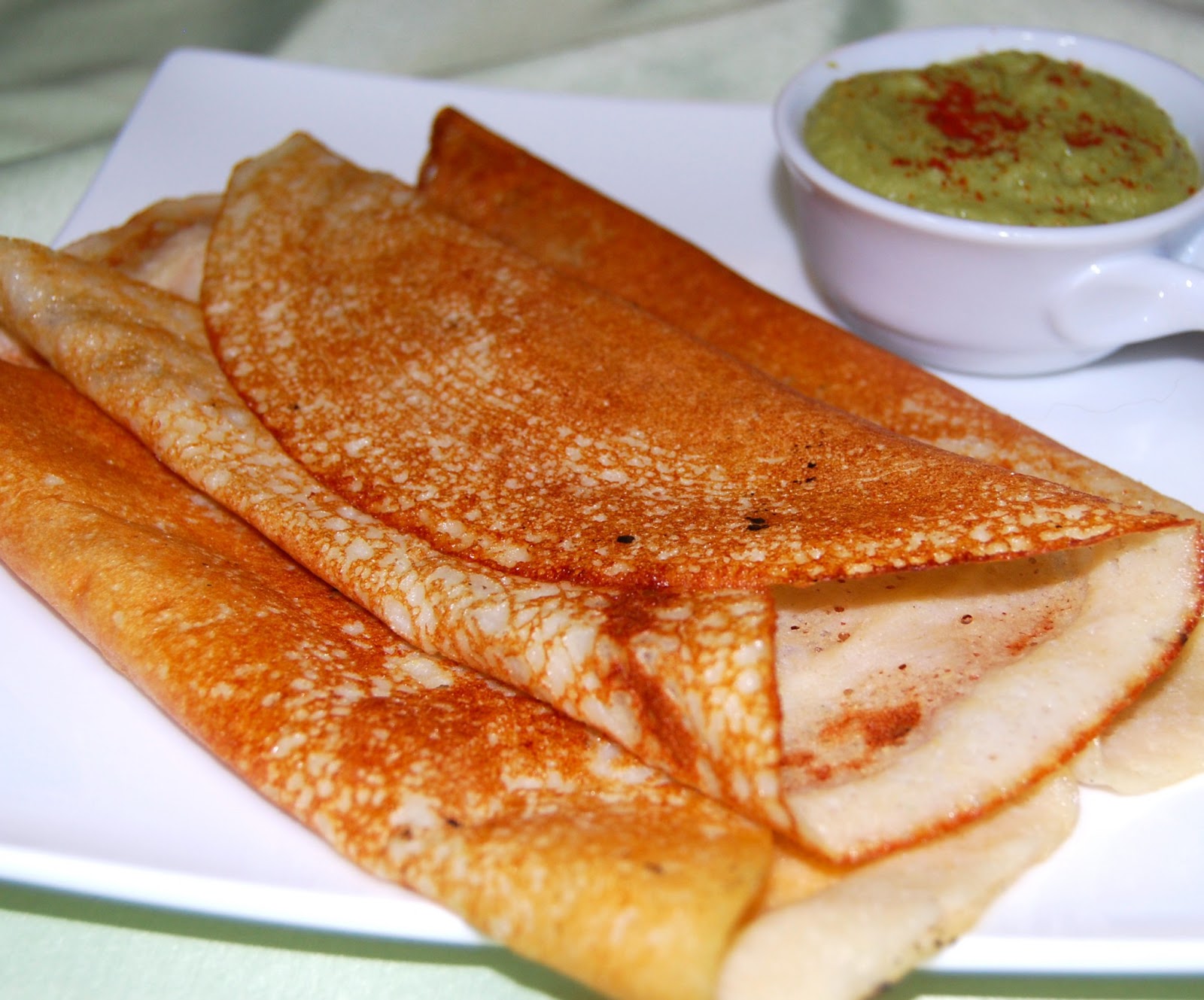 Quinoa Crepes with Cilantro Hummus • Holy Cow! Vegan Recipes