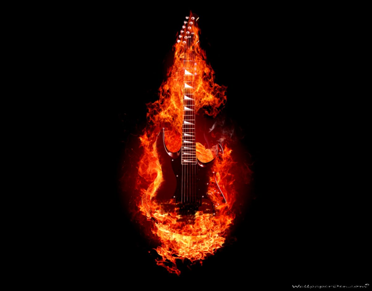 Guitar On Fire Guitar On Fire