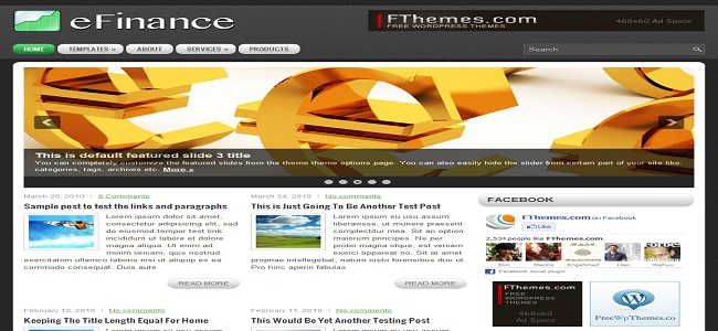 eFinance WordPress Theme