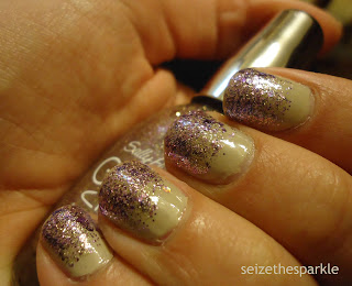 Glitter Gradient Manicure