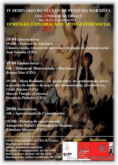 IV Seminário do Núcleo de Pesquisa Marxista