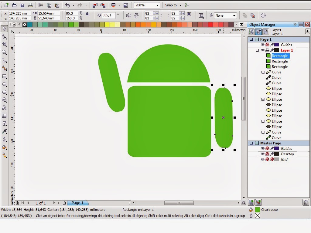 Membuat Logo Android menggunakan Corel draw X4 Dunia Informasi