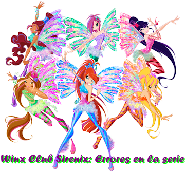 WINX CLUB SIRENIX: ERRORES DE LA SERIE