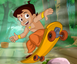 Play Chota Bheem Skateboarding Game Online - Kids Cartoon Skateboarding Games