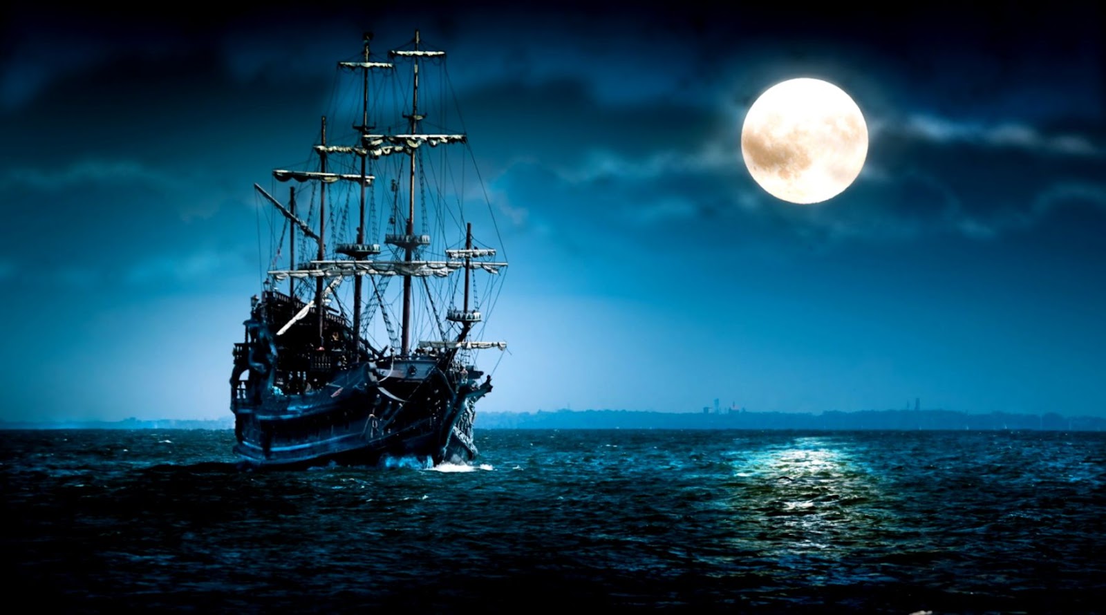 Ghost Pirate Ship Moon Ghost Pirate Ship Moon