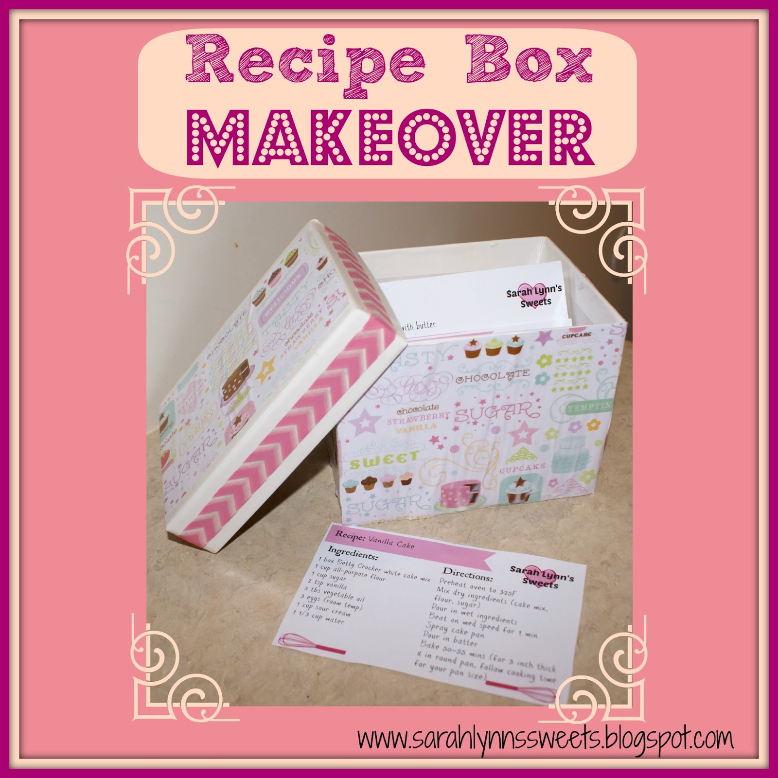 DIY Recipe Box Makeover