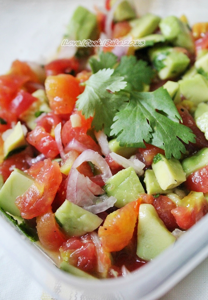 I Love. I Cook. I Bake. Avocado Tomato Salsa (Delia Smith)