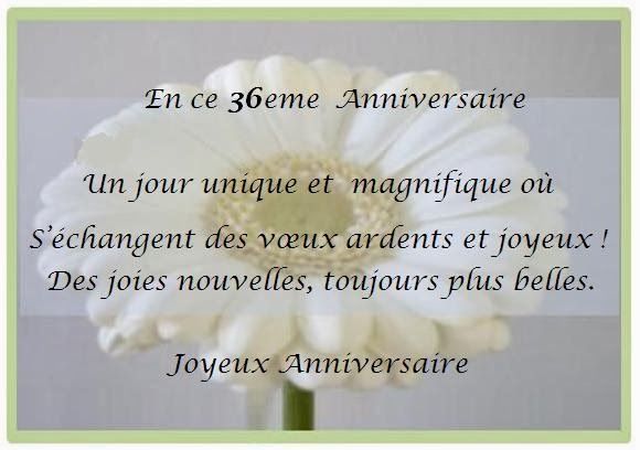 Texte Anniversaire 35 Ans