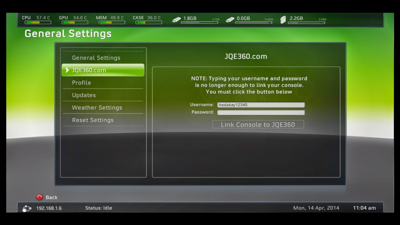 Xbox Unity- Jogando Online de Graça com RGH - Criando cadastro