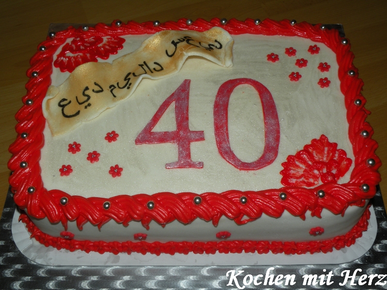 Kochen Mit Herz Geburtstagstorte 40 Jahre