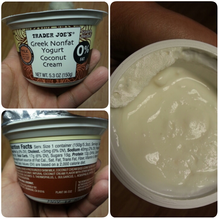Shannon's Lightening the Load Trader Joe's Greek Nonfat Yogurt Coconut