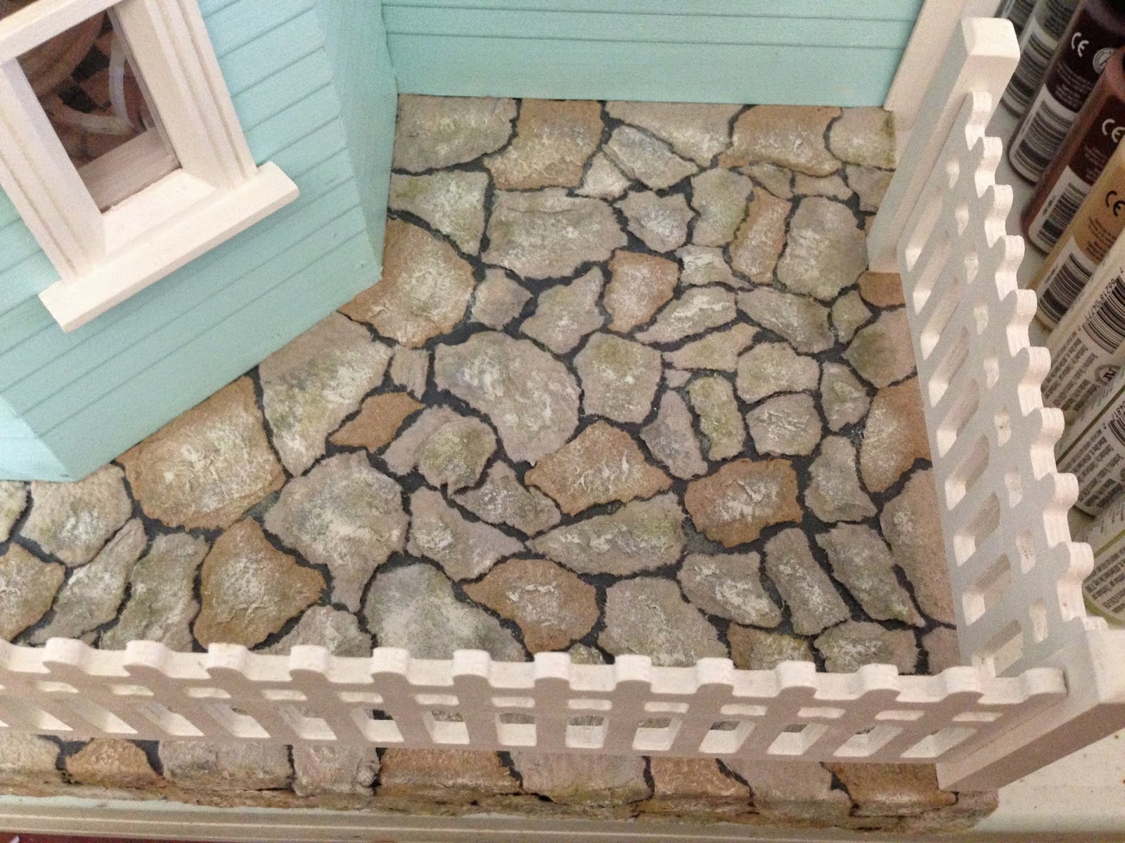 Once Upon A Doll Collection Stonework Tutorial Dollhouse Part 9