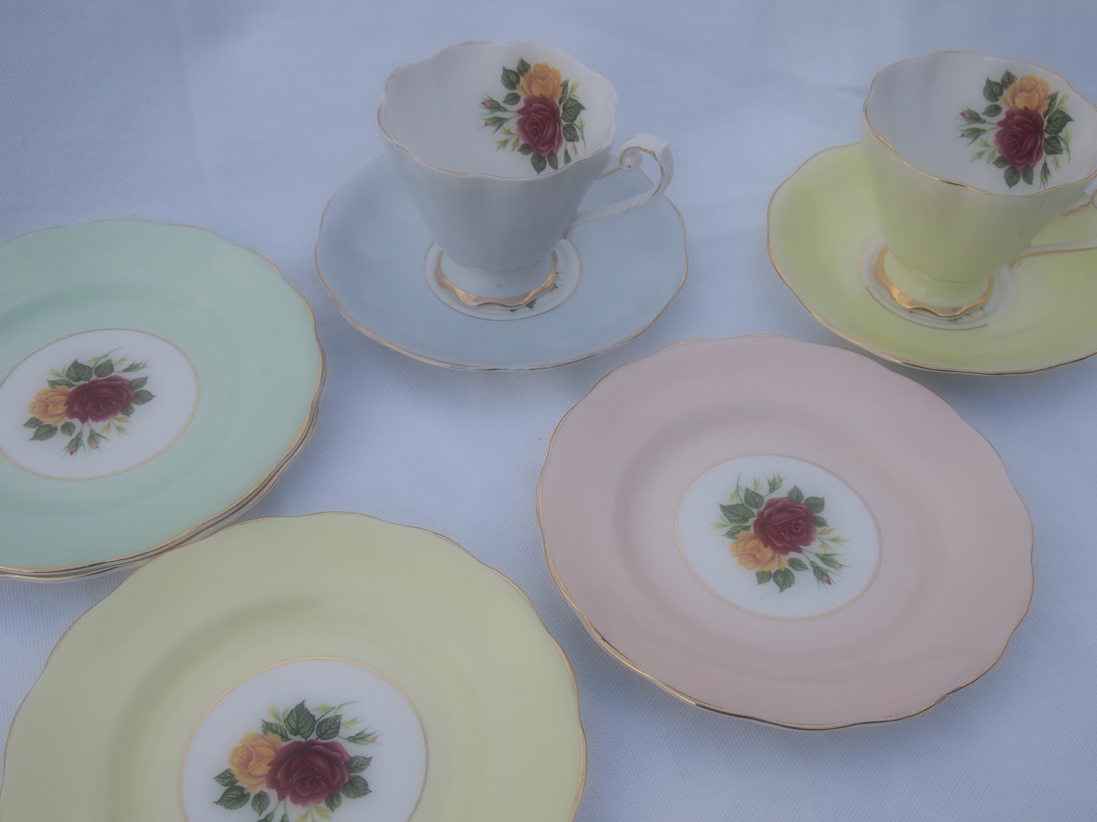 Beautiful Vintage China Hire Sussex, Surrey & Kent Mayflower Bakes