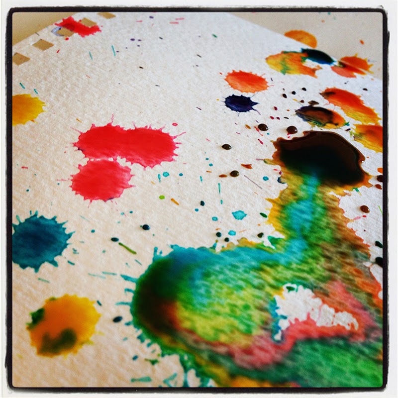 watercolor splotches instagram - Creating Watercolor for our Spring Catalog