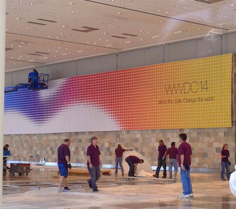Moscone Center Decorated With Banners For the WWDC Event